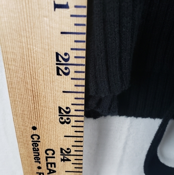 Worthington Black Button Down Sweater with Tie Sz M - Picture 7 of 8